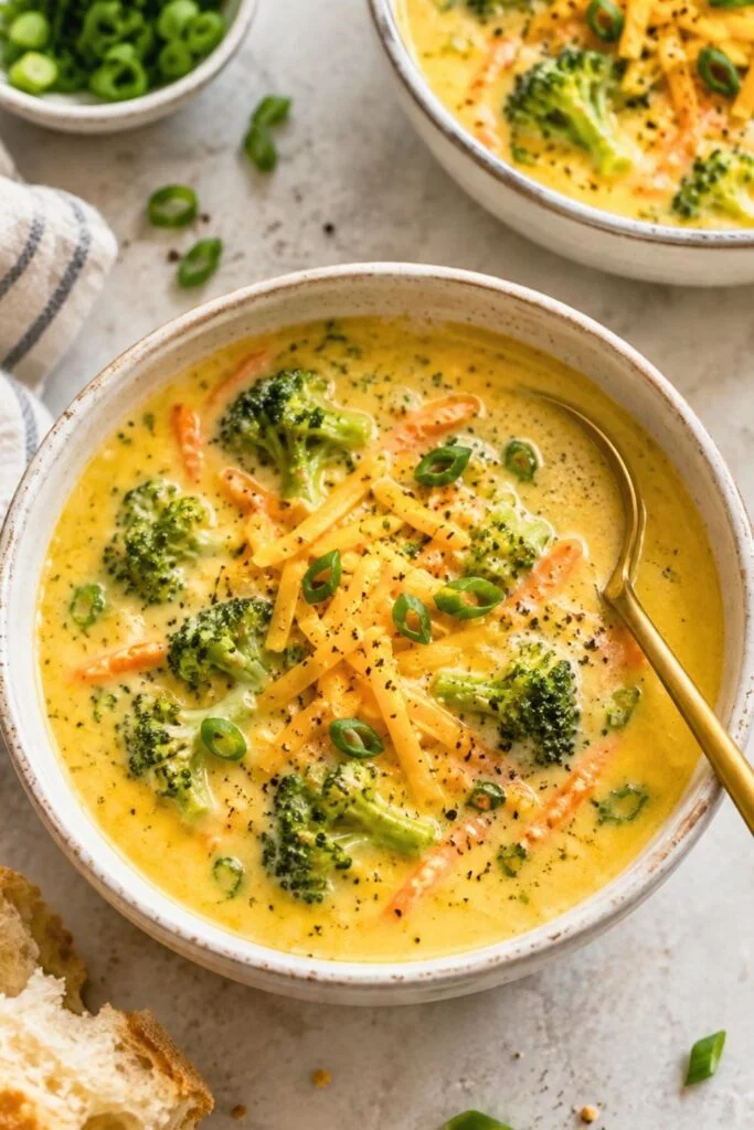 Thick and Creamy Broccoli Cheddar Soup Recipe