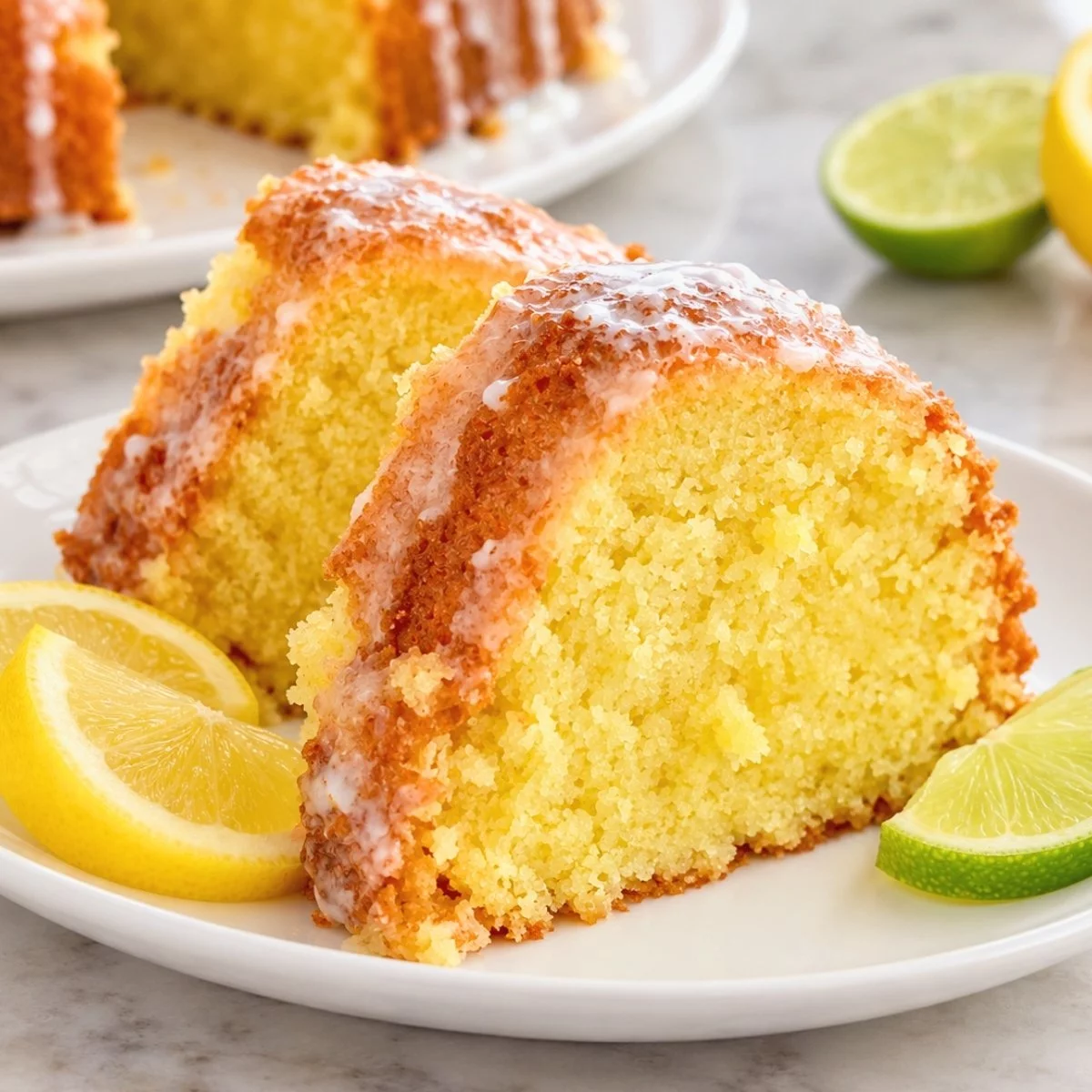 7Up Pound Cake Recipe with Lemon Glaze