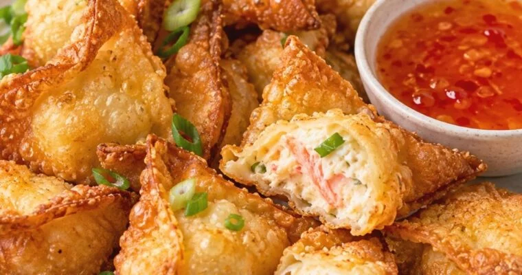 Crab Rangoon Recipe With Creamy Crab Filling