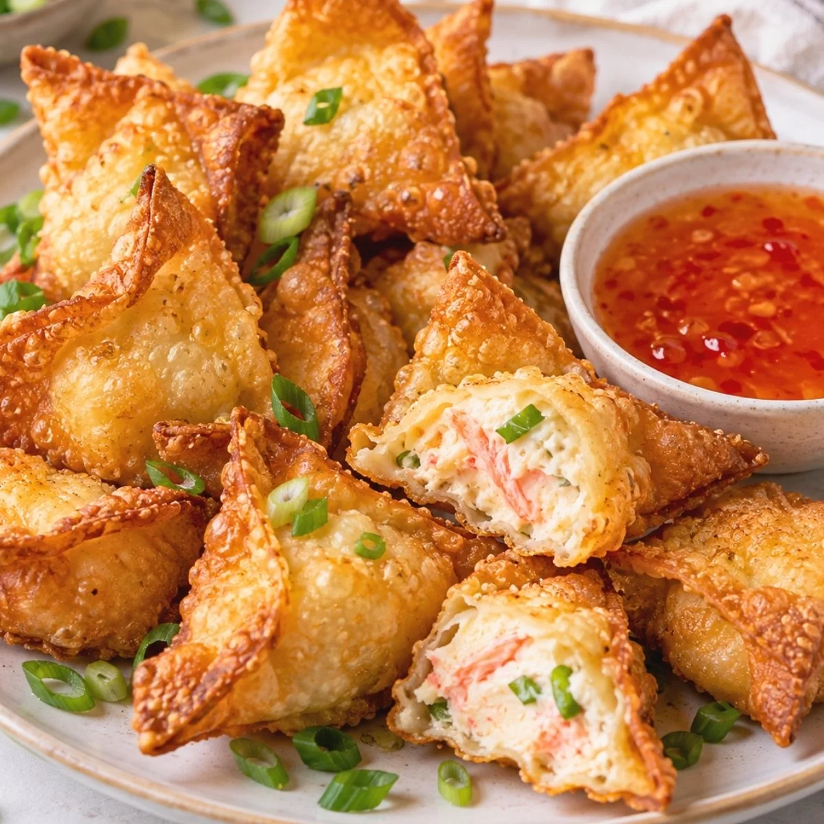 Crab Rangoon Recipe With Creamy Crab Filling