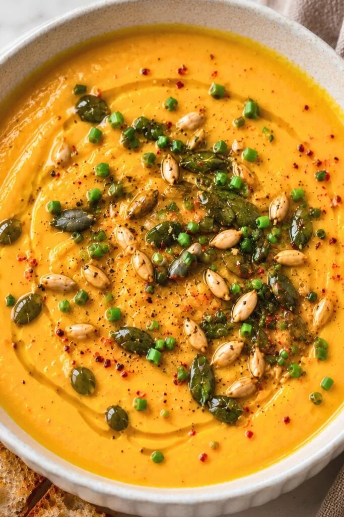 Creamy Roasted Pumpkin Soup Recipe