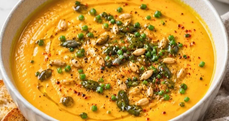 Creamy Roasted Pumpkin Soup Recipe