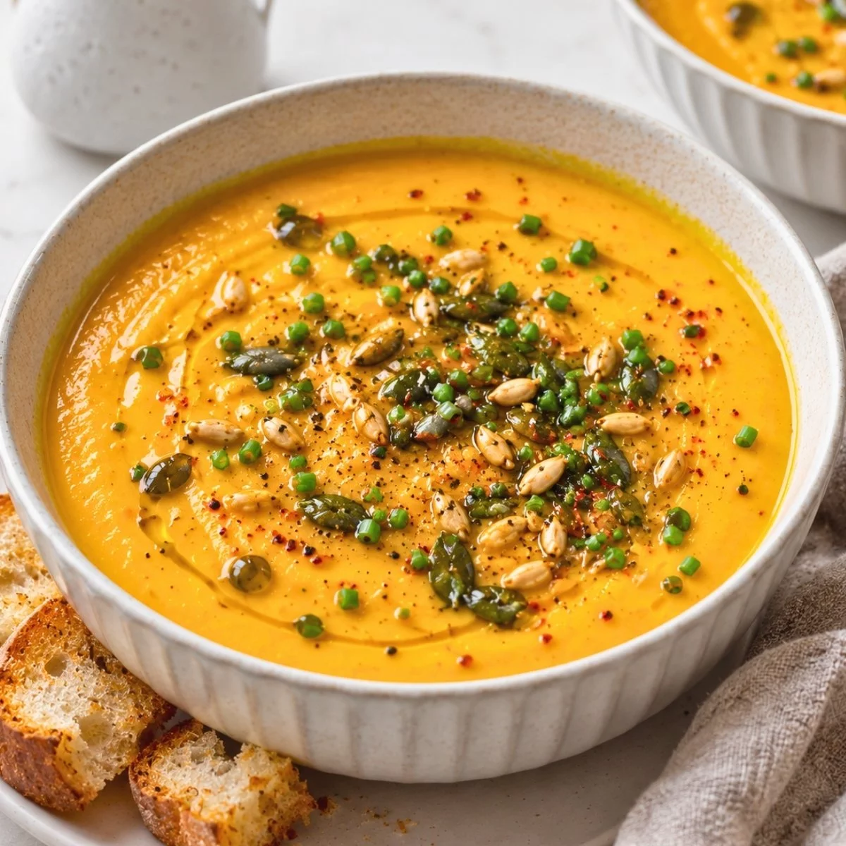 Creamy Roasted Pumpkin Soup Recipe