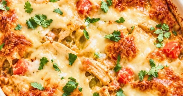 King Ranch Chicken Casserole from Scratch (No Canned Soup)
