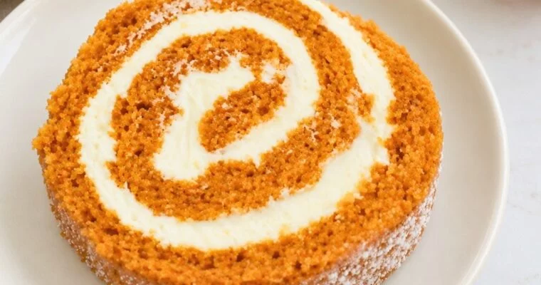 Pumpkin Roll Recipe With Cream Cheese Filling