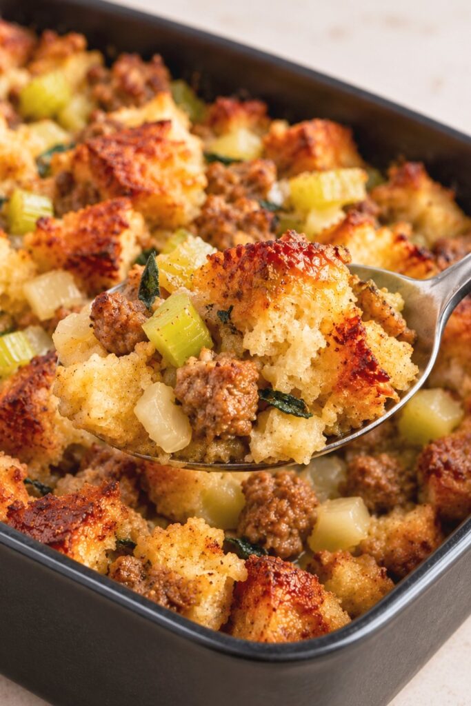 Sausage Stuffing Recipe That Stays Moist, Not Soggy