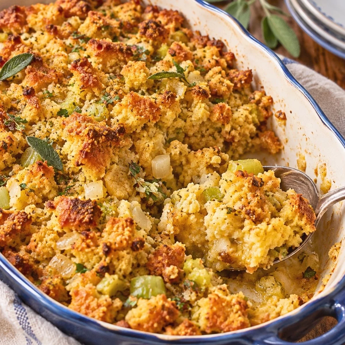 Southern Cornbread Dressing Recipe That Stays Moist