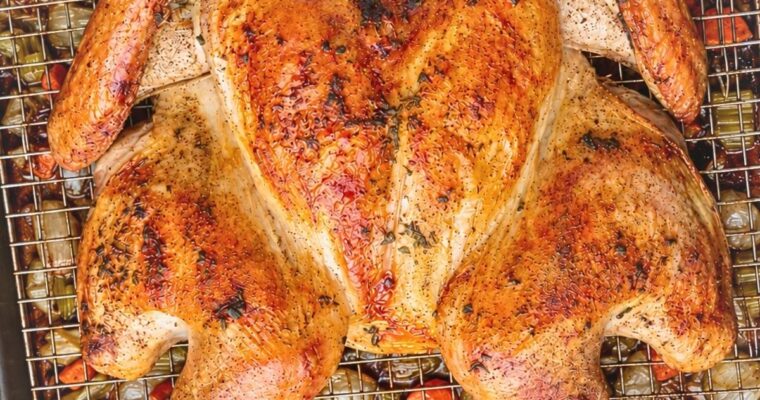Spatchcock Turkey Recipe for Crisp Skin and Even Cooking