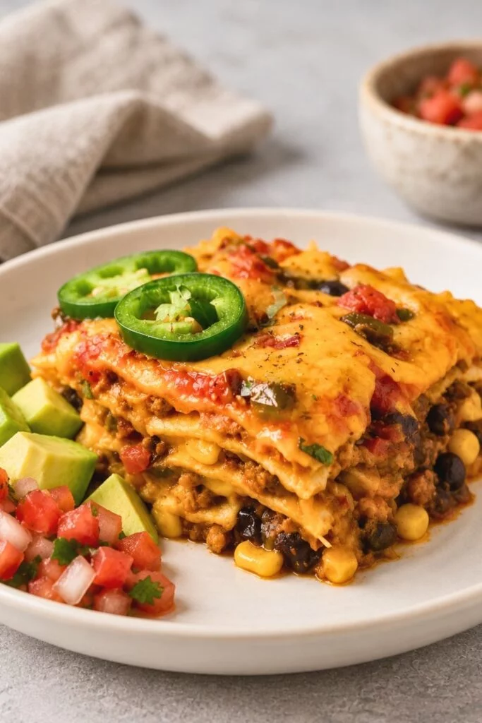 Taco Casserole Recipe That Holds Its Layers