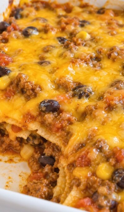 Taco Casserole Recipe That Holds Its Layers