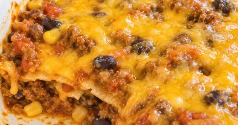 Taco Casserole Recipe That Holds Its Layers