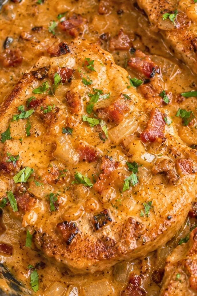 Tender Smothered Pork Chops Recipe in One Skillet